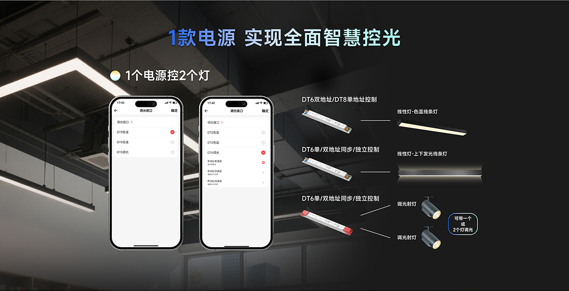 一個電源控制兩個燈