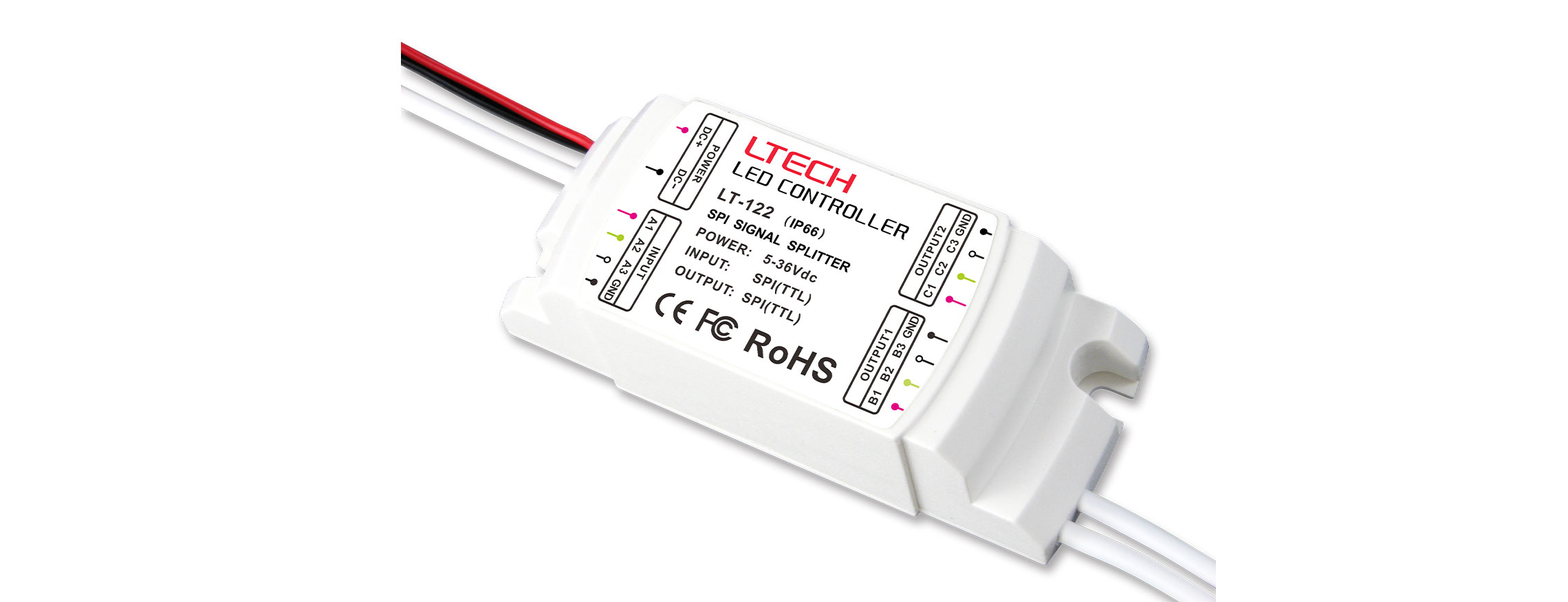 2CH Water-proof SPI signal amplifier LT-122