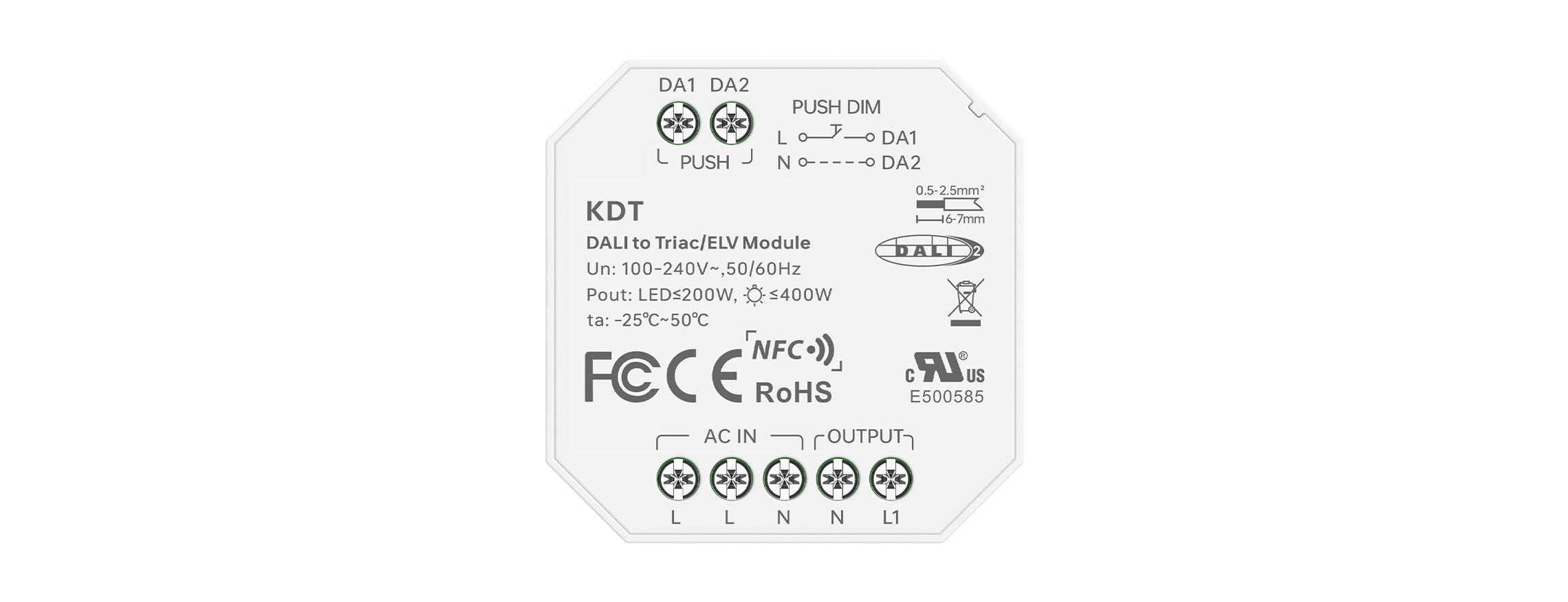 DALI/PUSH-可控硅 調光控制模塊 KDT