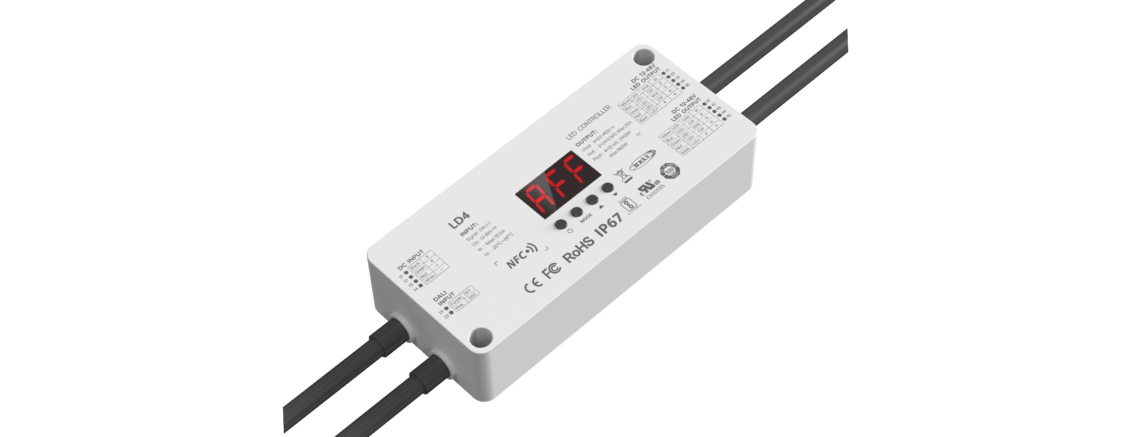 4路 DALI NFC近場編程 低壓防水LED恒壓控制器 LD4