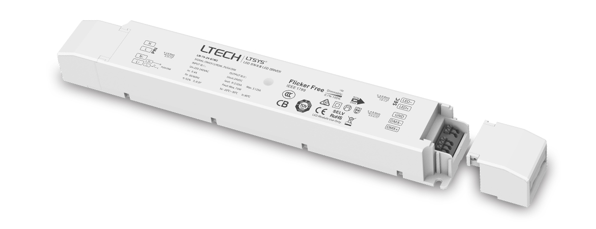 75W 24VDC 恒壓DMX調光電源 LM-75-24-G1M2