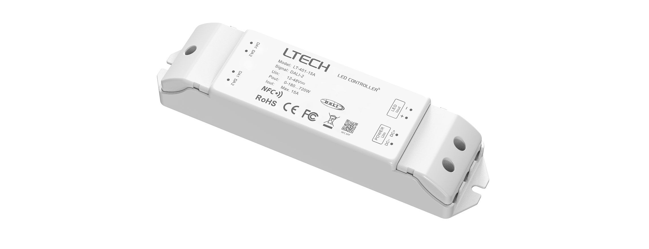 NFC可編程DALI恒壓LED調光驅動器 LT-401-15A
