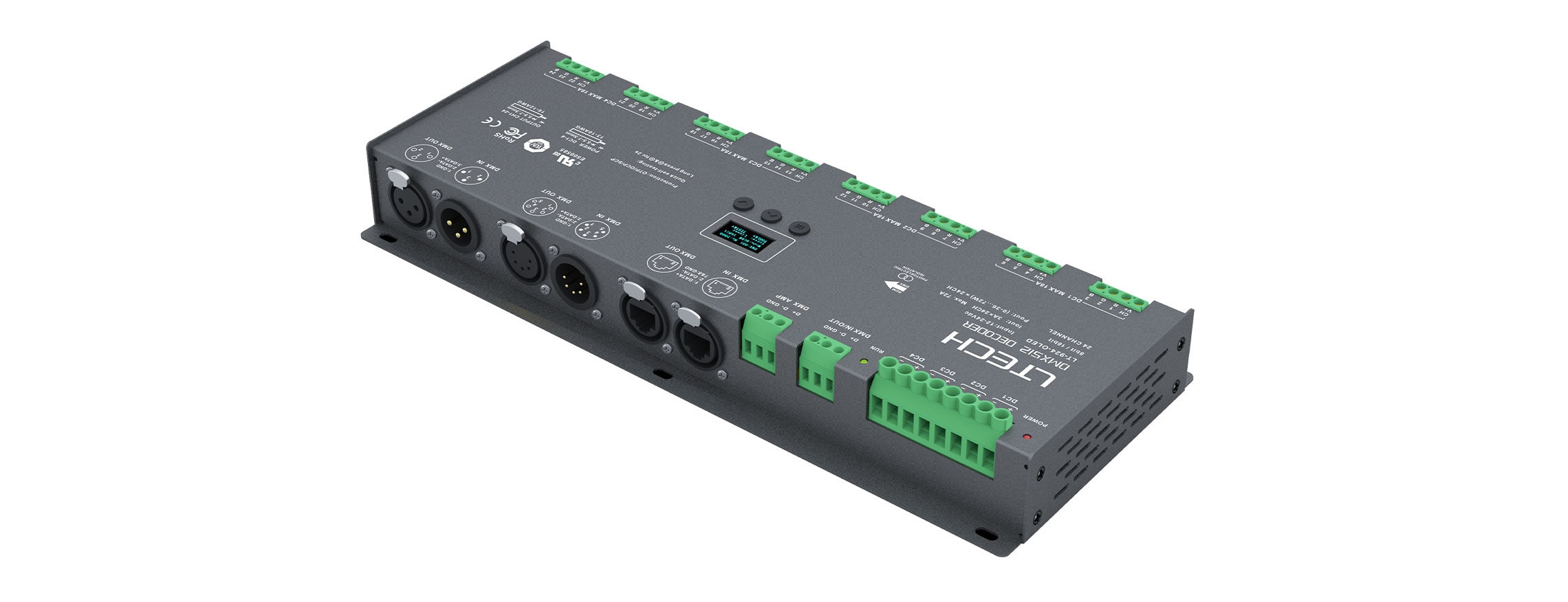 24路 DMX解碼驅動器 LT-924-OLED