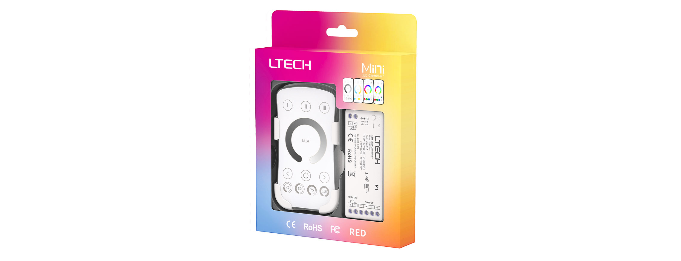 單區RF 2.4G無線LED控制器 M1A+P1