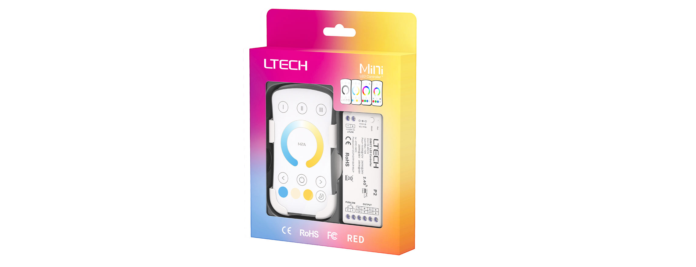 單區色溫 RF 2.4G無線LED控制器 M2A+P2