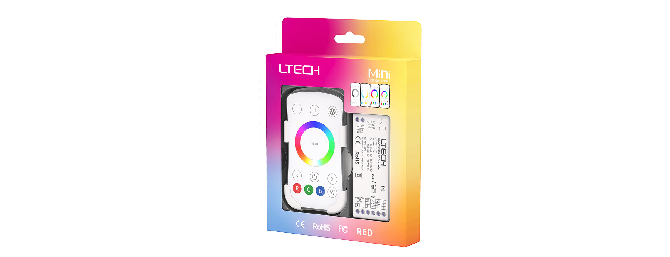 單區RGB RF 2.4G無線LED控制器 M4A+P3