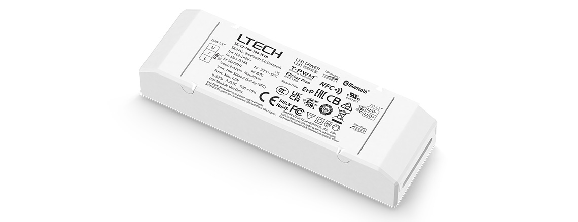 12W 藍牙恒流調光電源 SE-12-100-500-W1B