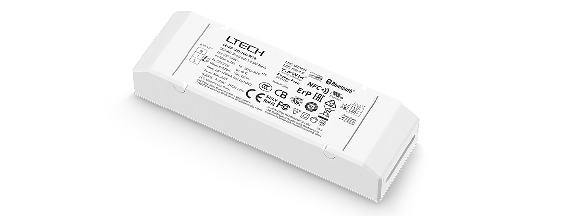 20W 藍牙恒流調光電源 SE-20-100-700-W1B