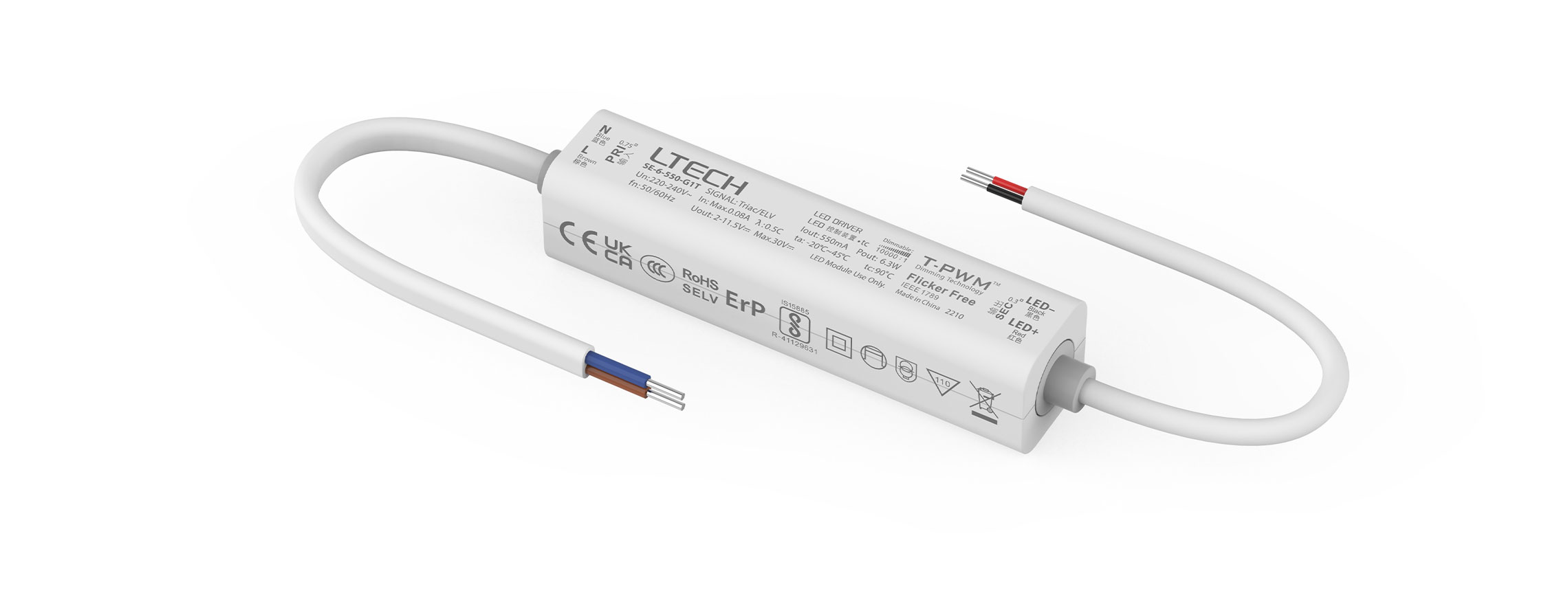 6W 550mA CC Triac Driver SE-6-550-G1T