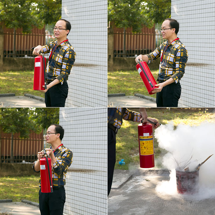 滅火器使用示范