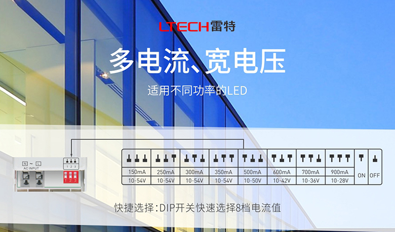 寬電壓適應范圍、寬電流8檔選擇