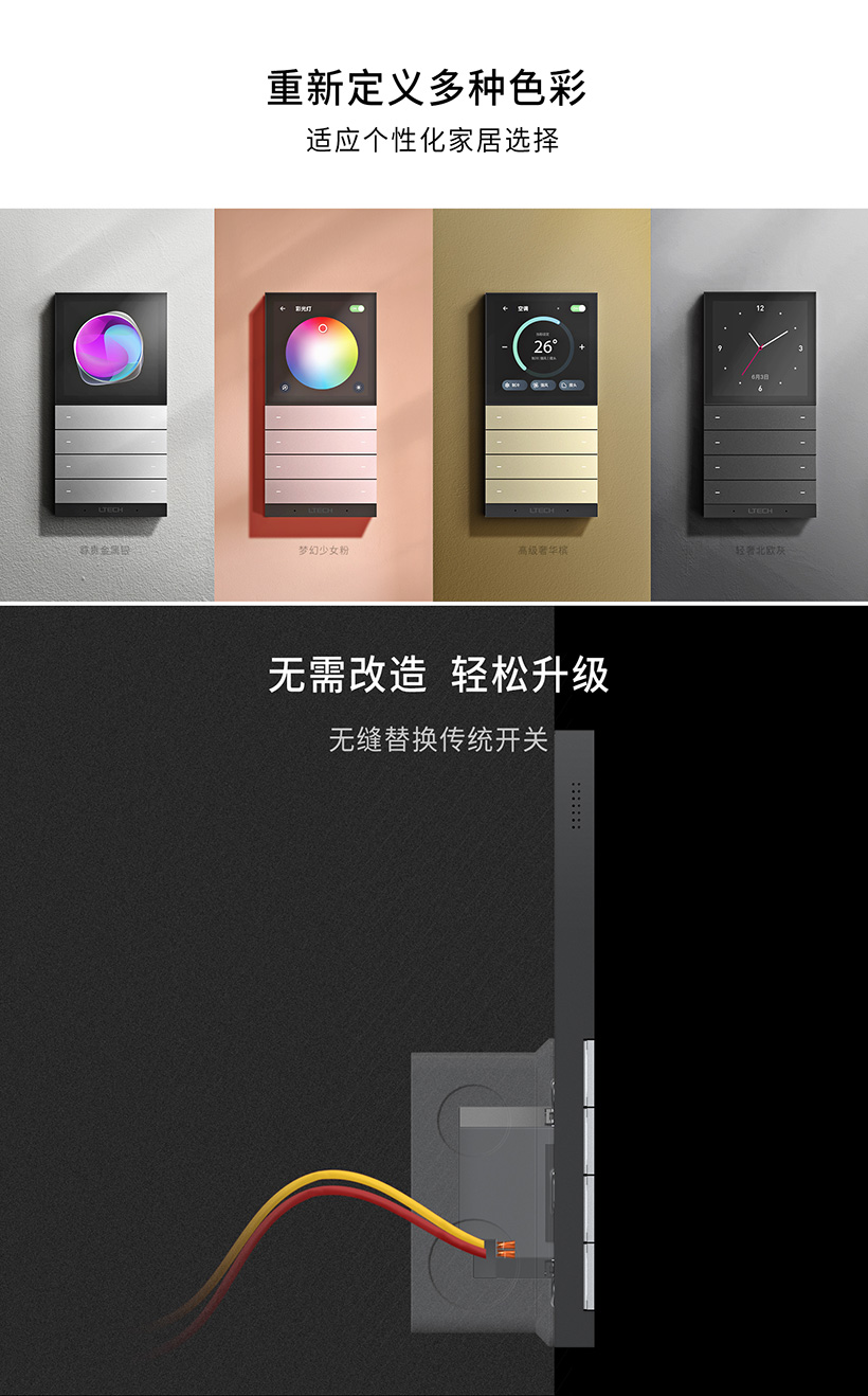 LTECH超級面板AI智能屏幕喚醒