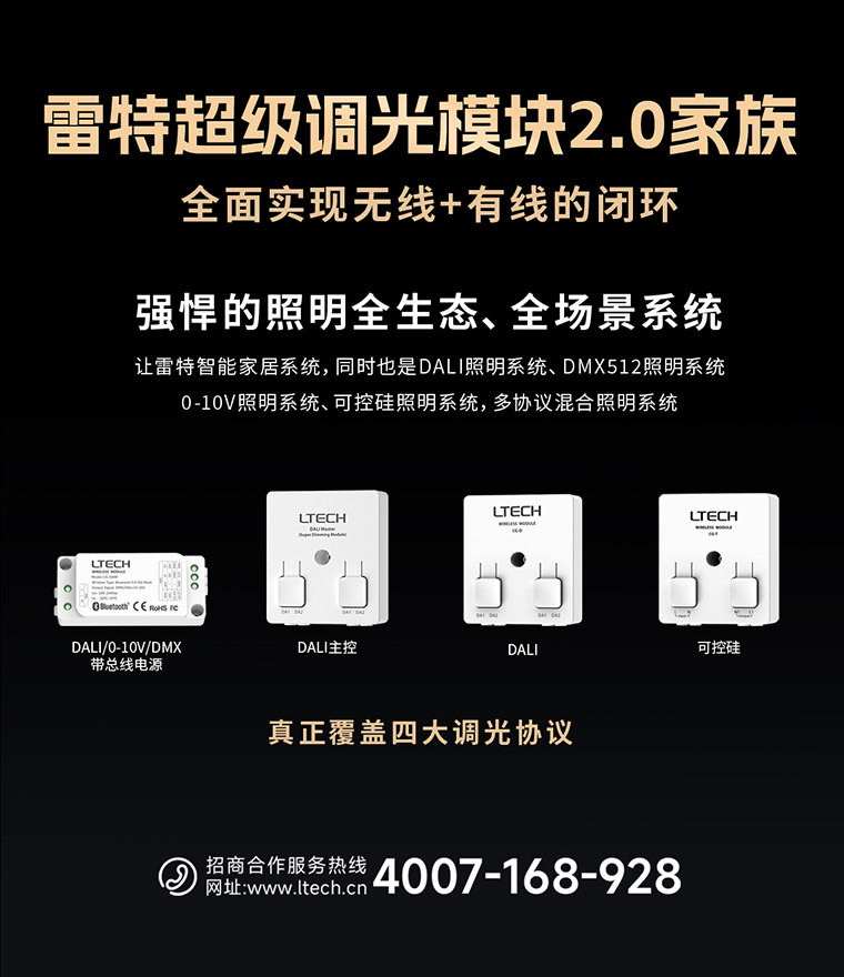雷特超級調光模塊2.0家族