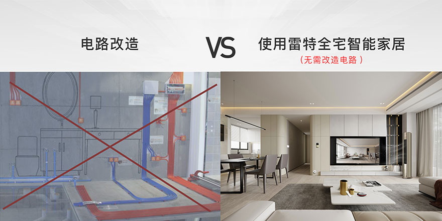 使用雷特全宅智能家居 無需改造電路