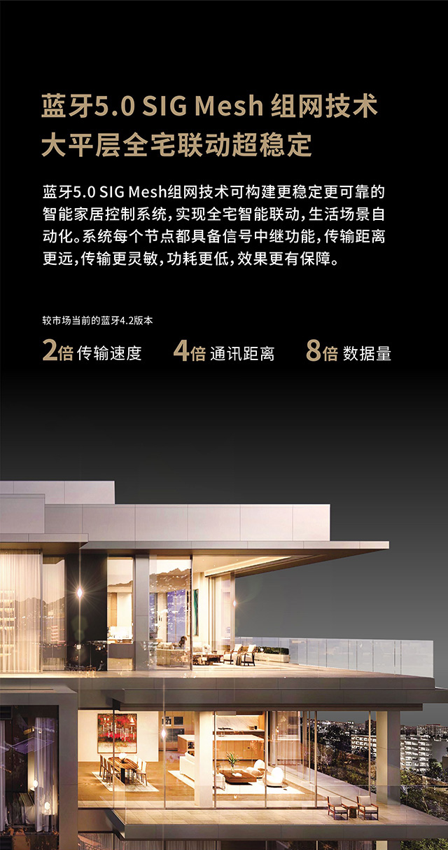 超級智能開關藍牙5.0組網技術