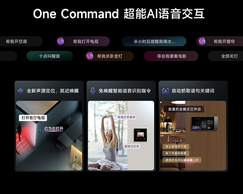 雷特智能家居SUPER+系列產品超能AI語音交互