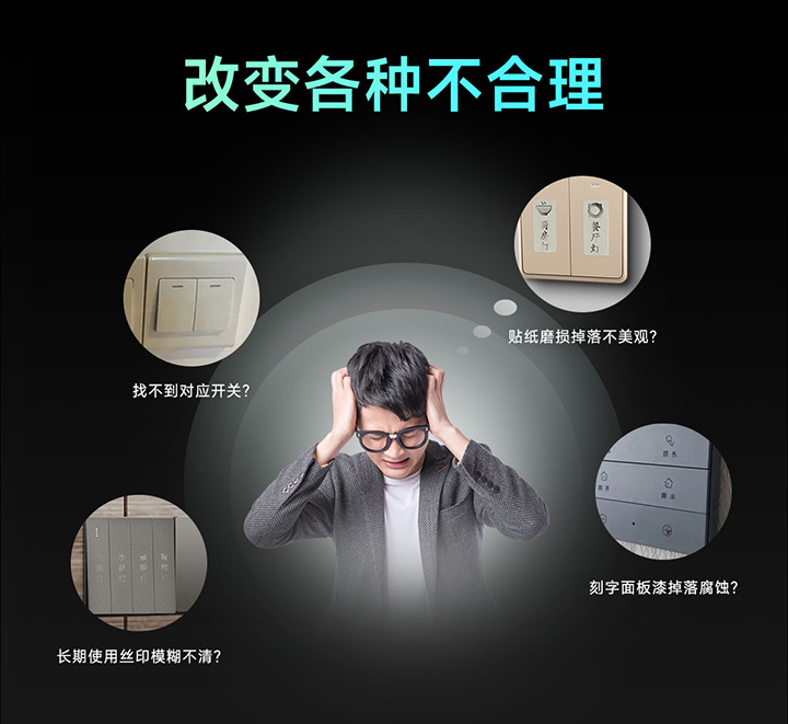 雷特創想系列智能面板改變不合理