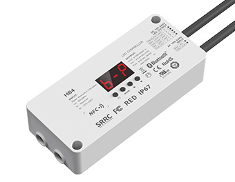 4路 藍牙5.2 NFC近場編程 高壓防水LED恒壓控制器 HB4